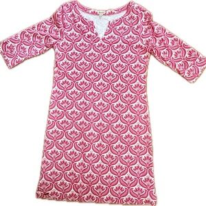 Hatley pink and white dress